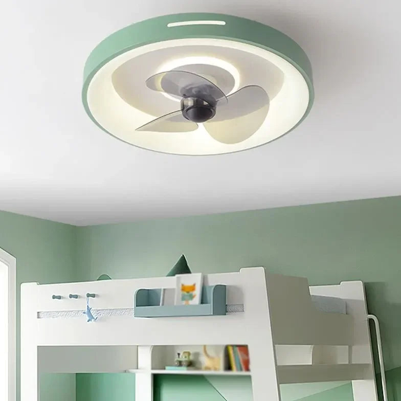 Ventilador plafon led diseño rectangular y colorido