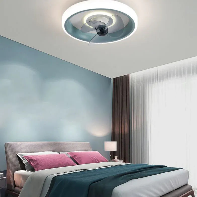 Circular Halo Ceiling Fan with Light