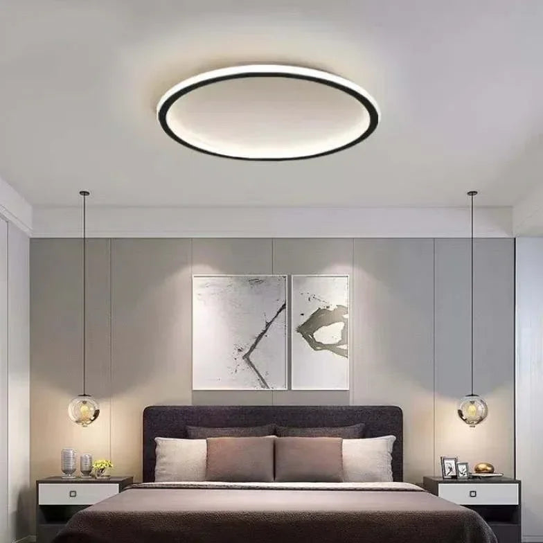 Luces de techo LED diseño redondo ultrafino para dormitorio