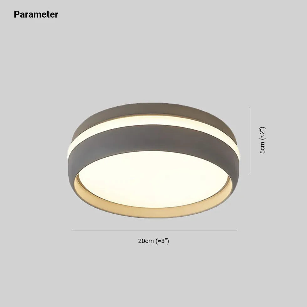 Lampara de techo para pasillo diseño moderno circular