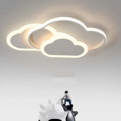 Lámparas para dormitorio juvenil diseño creativo forma de nube para techo