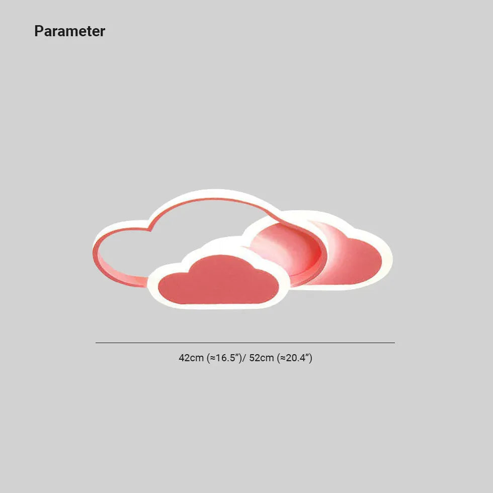 Lámparas para dormitorio juvenil diseño simple forma de nube