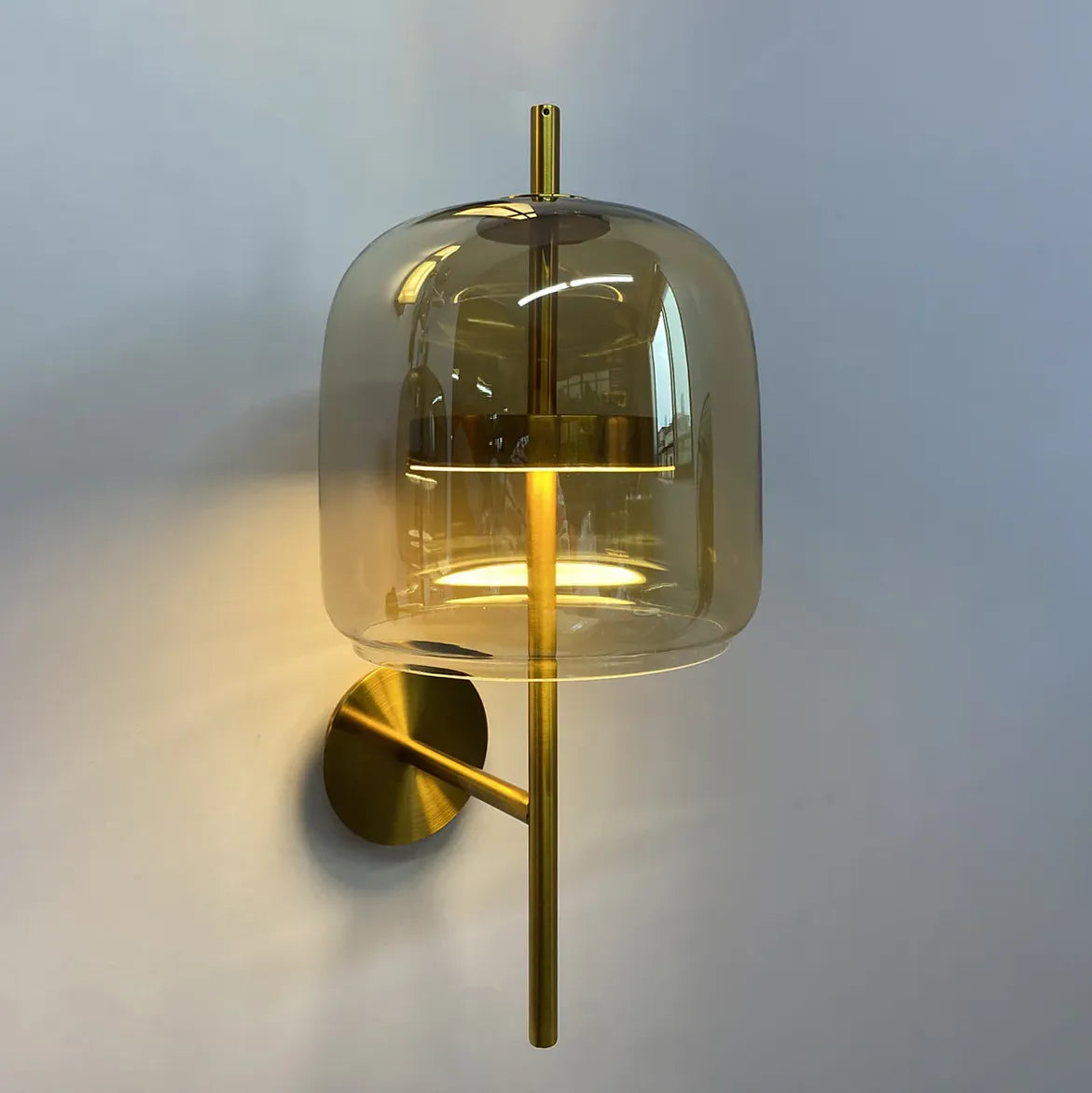 Brass Glass Wall Lights Indoor Modern