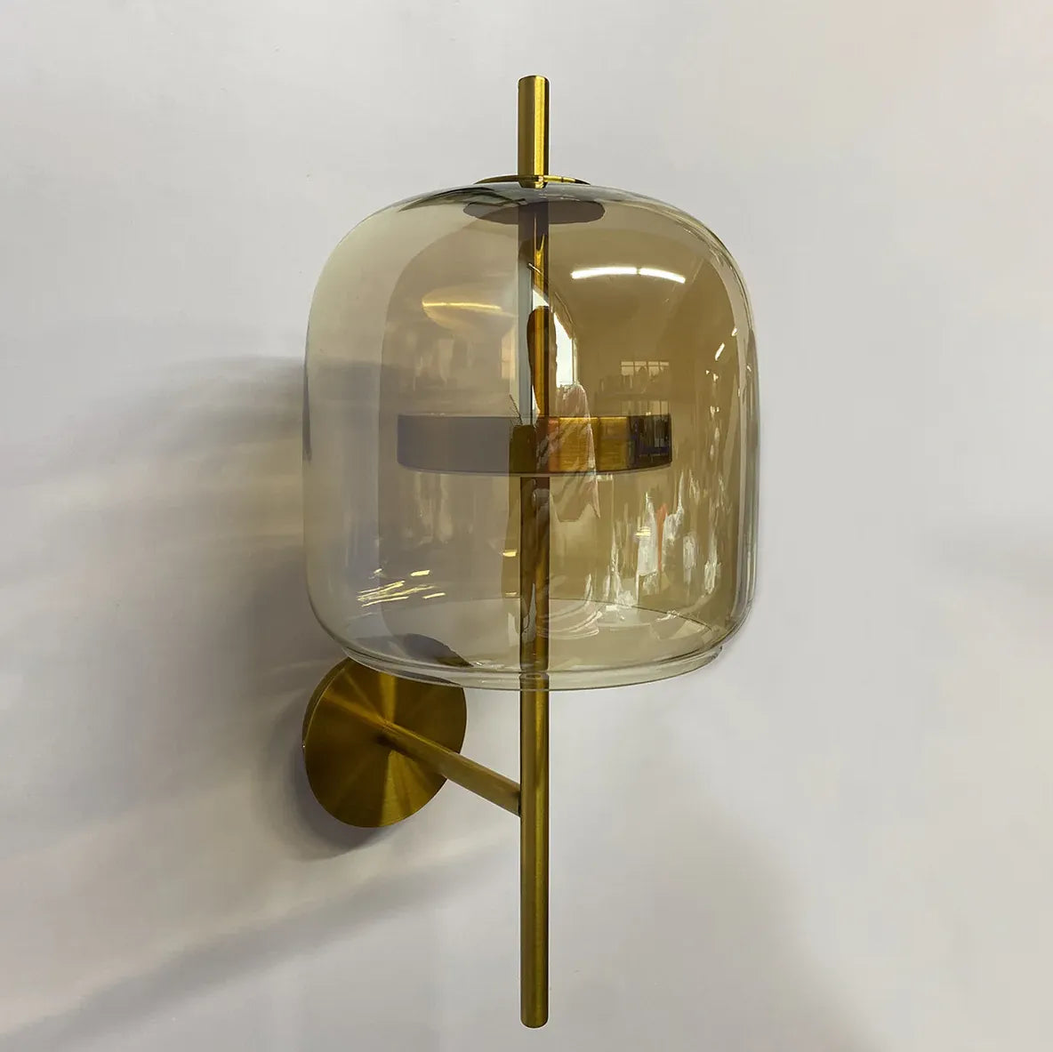 Brass Glass Wall Lights Indoor Modern