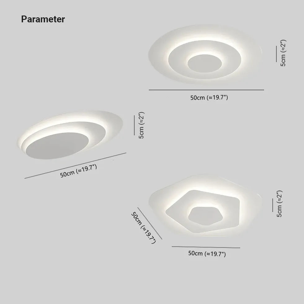 Luces led en techo estilo nórdico para dormitorio