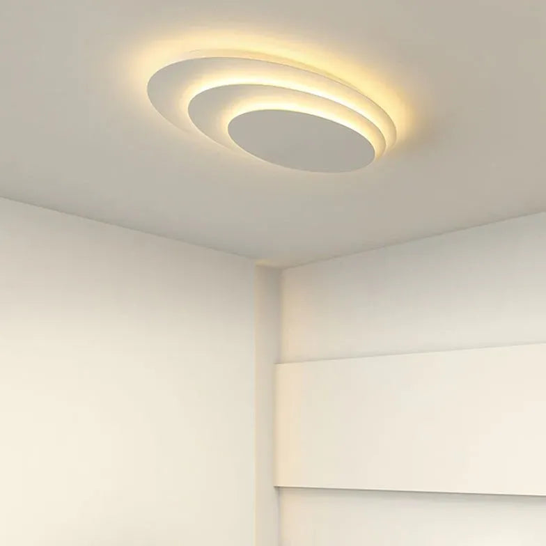 Luces led en techo estilo nórdico para dormitorio