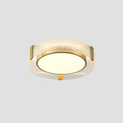 Lamparas de led para techo redondas diseño de cobre y vidrio