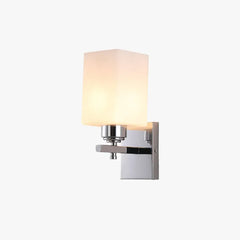 Apliques de luz pared rectangular blanca para salón