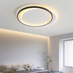 Luz led en el techo diseño en blanco y negro para dormitorio