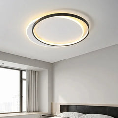 Luz led en el techo diseño en blanco y negro para dormitorio