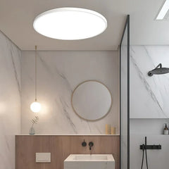 Lampara de techo para baño diseño circular y delgado