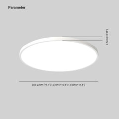 Lampara de techo para baño diseño circular y delgado