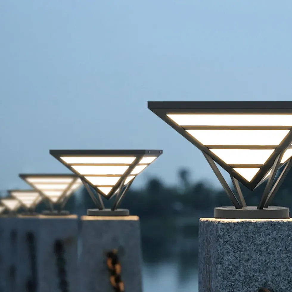 Faroles de luz solar para jardín iluminación LED exterior