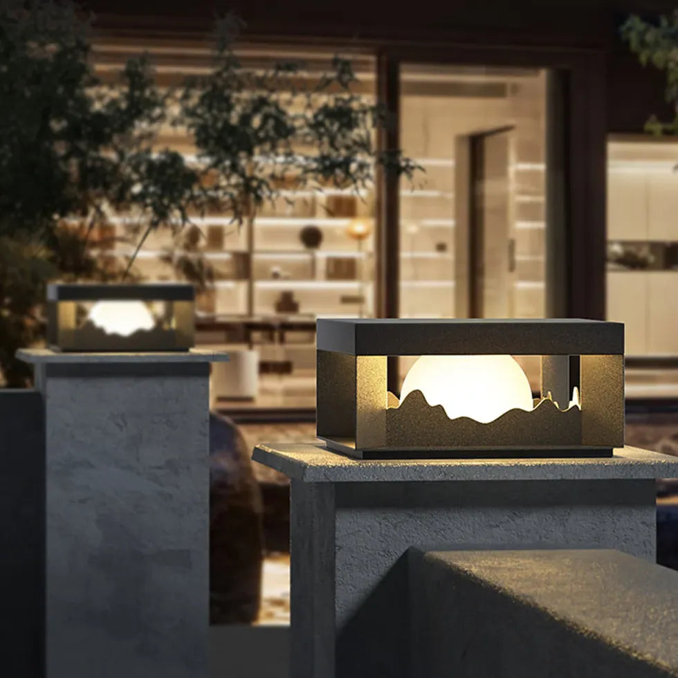 Mountain Design Landscape Outdoor Pillar Lights