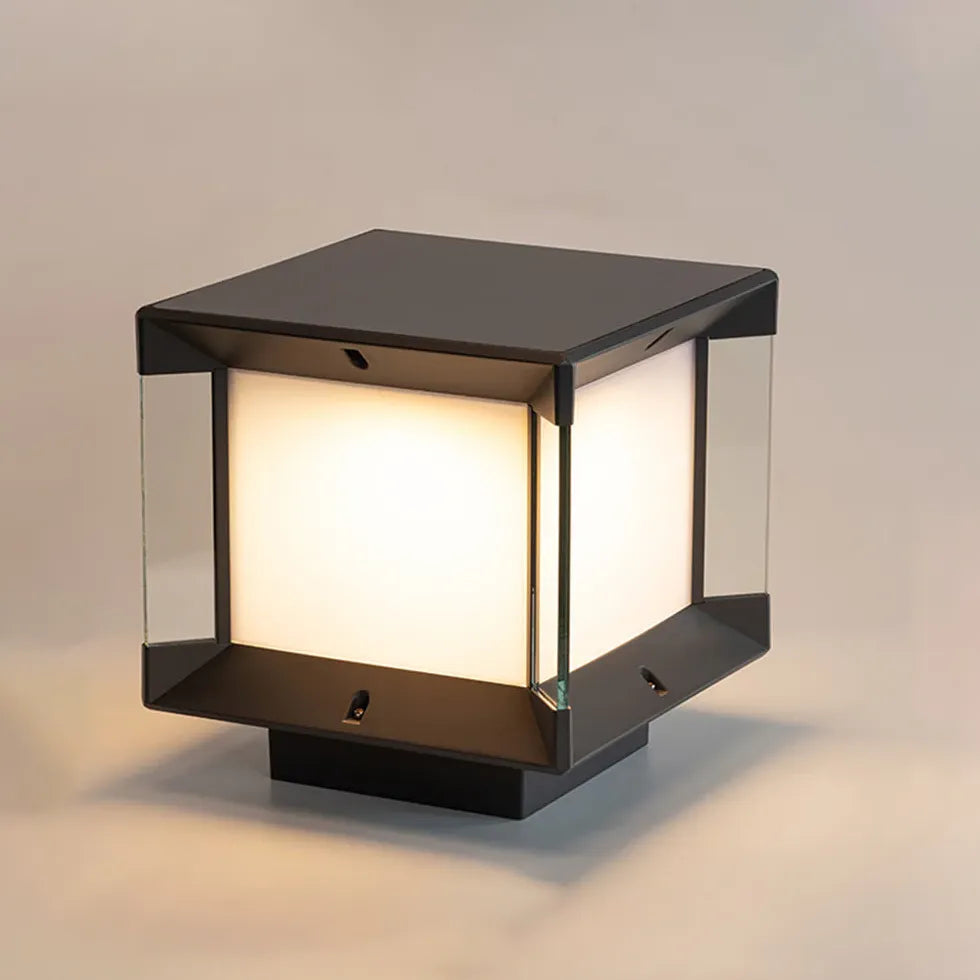 Square Solar Outdoor Pillar Lights