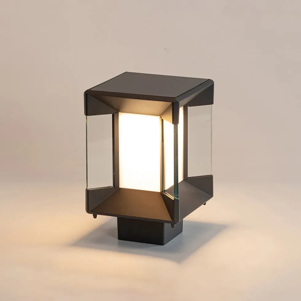 Square Solar Outdoor Pillar Lights