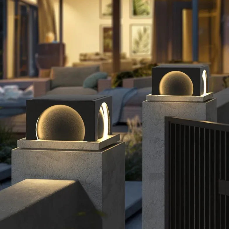 Semicircle Rectangle Led Outdoor Pillar Lights