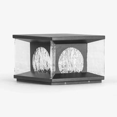 Lámpara Solar de Jardín Minimalista Cúbica para Exterior