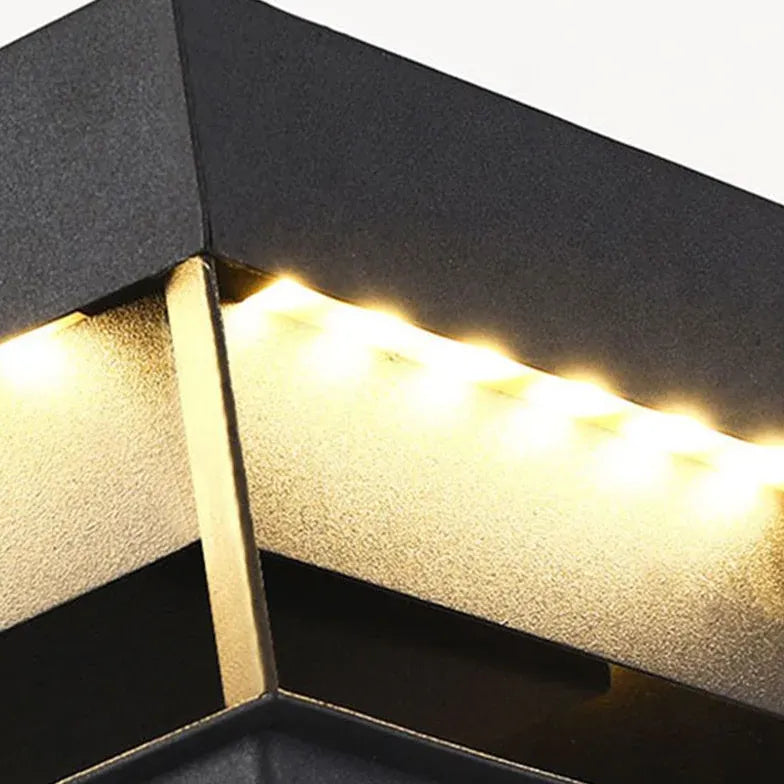 Waterproof Solar Square Outdoor Pillar Lights