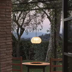 Lampara de colgar mimbre diseño de farol para exterior