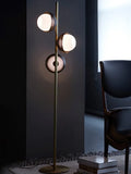 Three Head Color Block Spherical Modern Floor Lamp