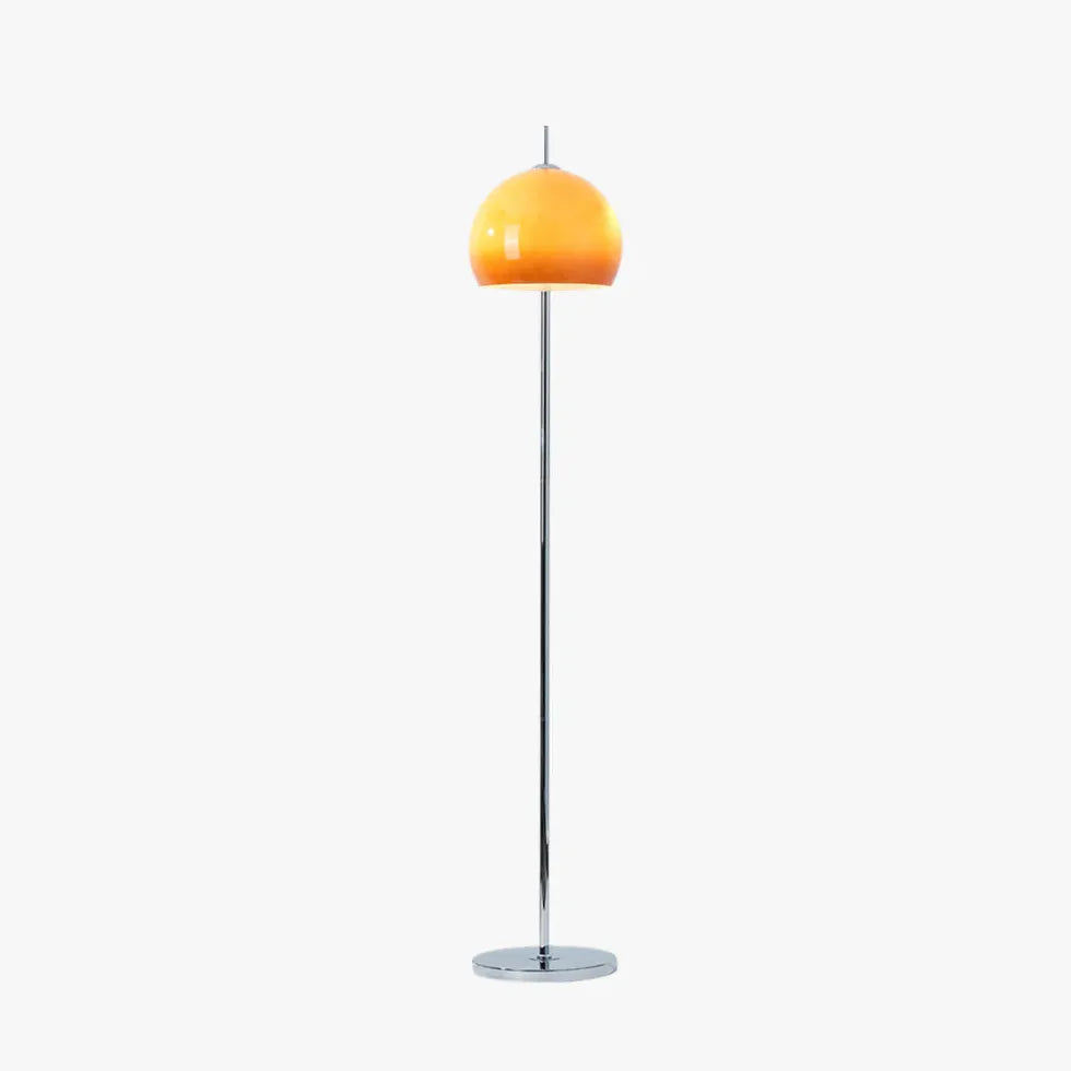 Orange Sphere Warm Light Floor Lamp