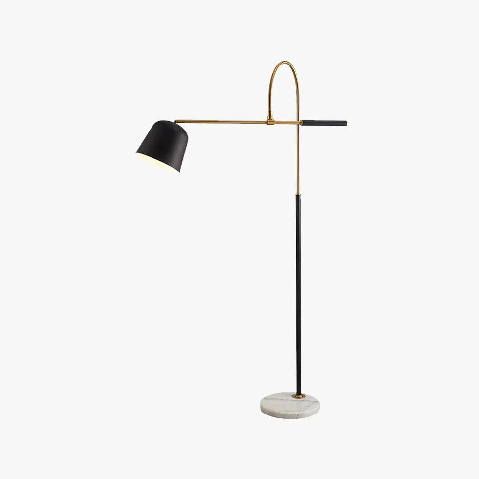 Black Arched Modern Reading Floor Lamp