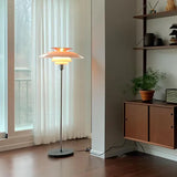 Two-Color Multi-Layer Shade Modern Floor Lamp