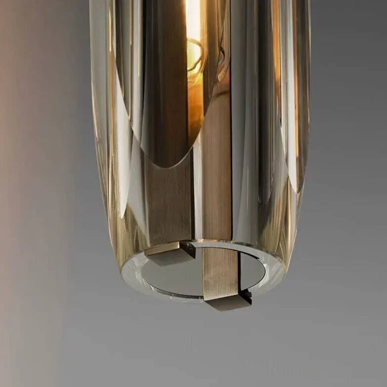 Lámpara Colgante de Cristal Estilo Ligero para Mesita de Noche