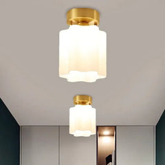 Lámpara LED de Techo para Pasillo Estilo Americano en Cobre