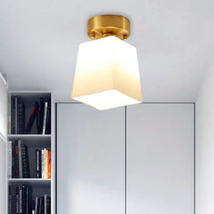Lámpara LED de Techo para Pasillo Estilo Americano en Cobre