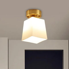 Lámpara LED de Techo para Pasillo Estilo Americano en Cobre