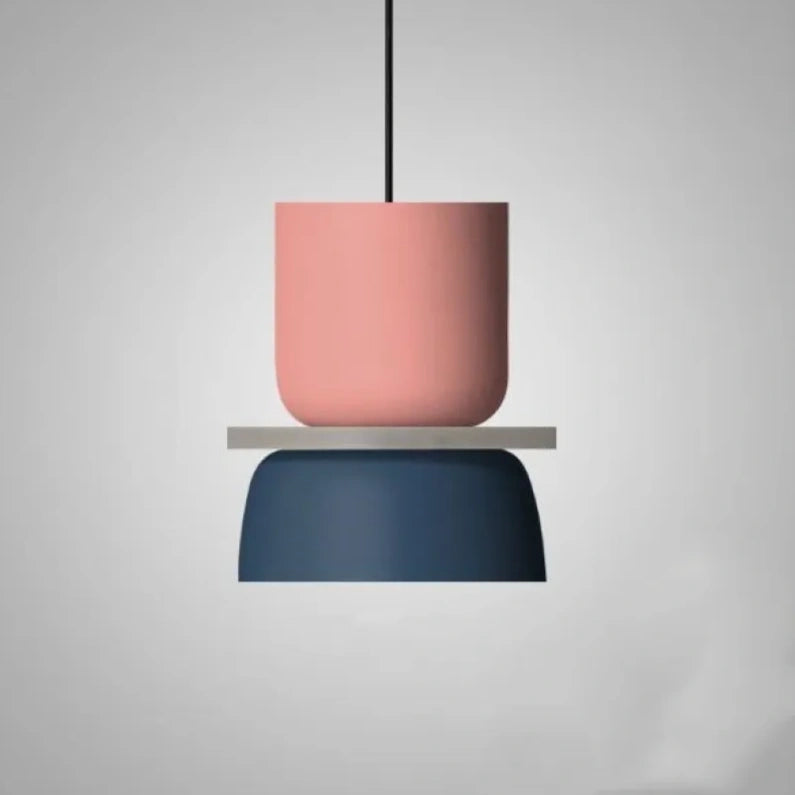 Lámpara Colgante para Comedor Diseño de Doble Tazón Estilo Nórdico