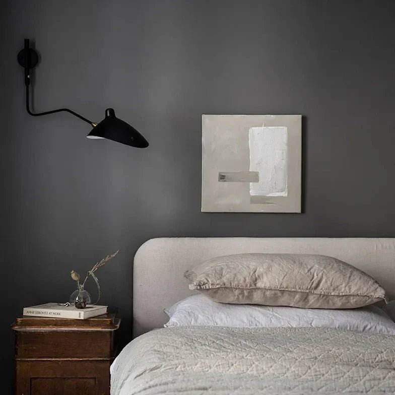 Lampara de lectura para sofa moderna negra
