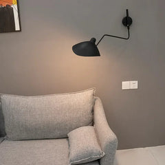 Lampara de lectura para sofa moderna negra