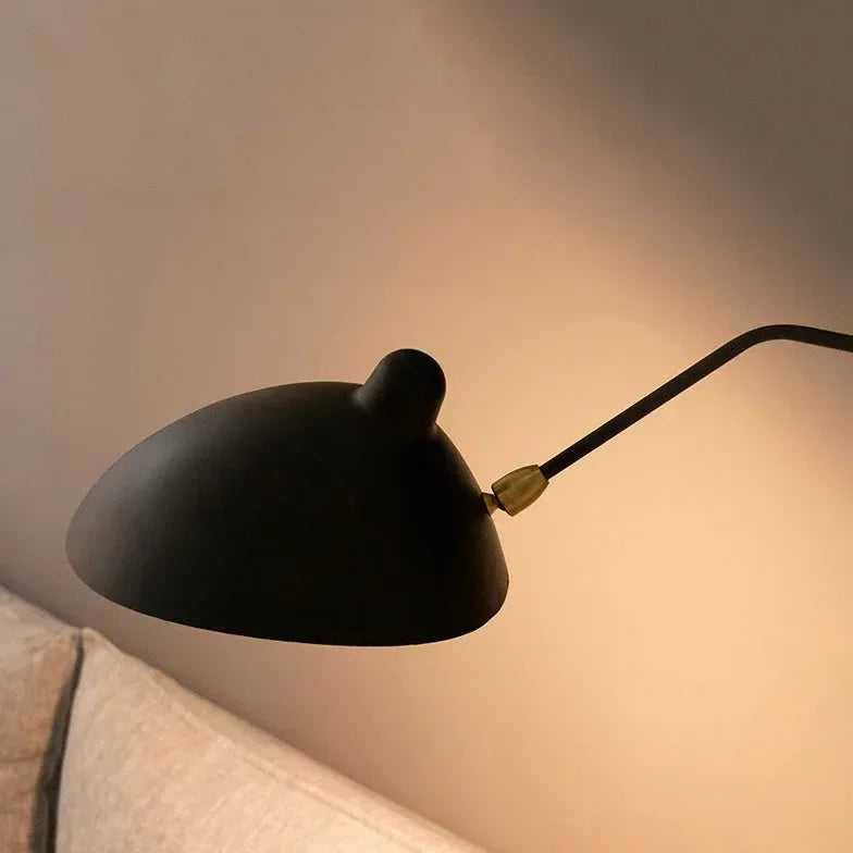Lampara de lectura para sofa moderna negra