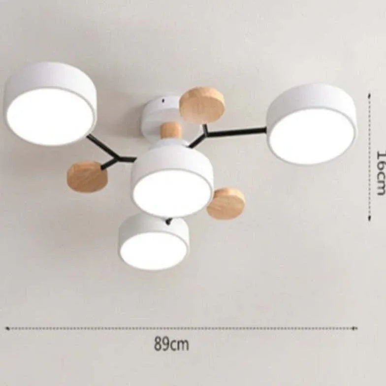 Plafones led empotrados diseño nórdico para sala