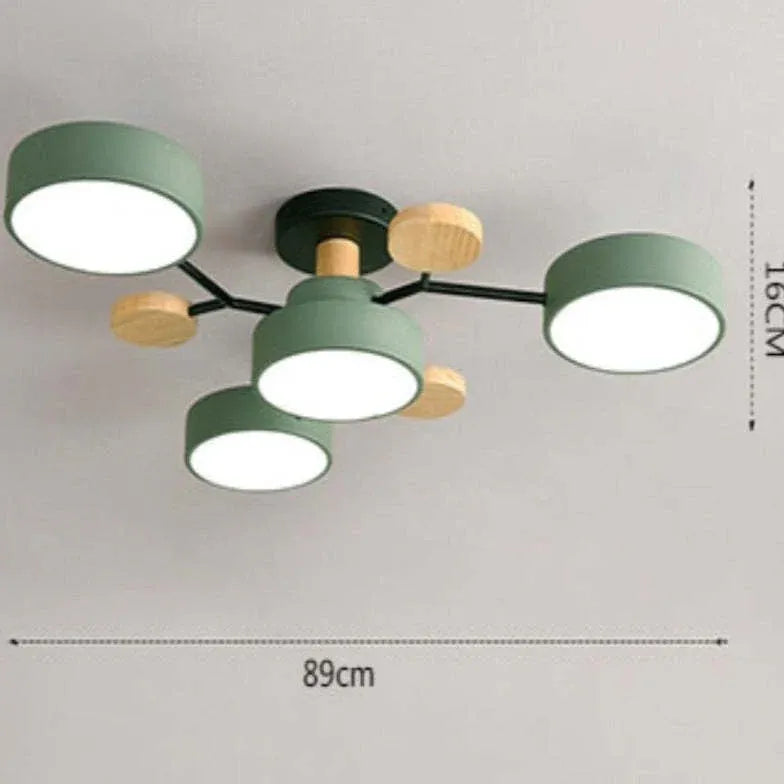 Plafones led empotrados diseño nórdico para sala