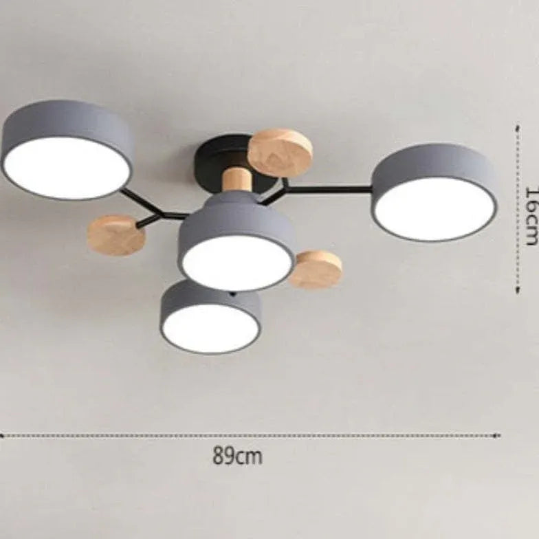 Plafones led empotrados diseño nórdico para sala