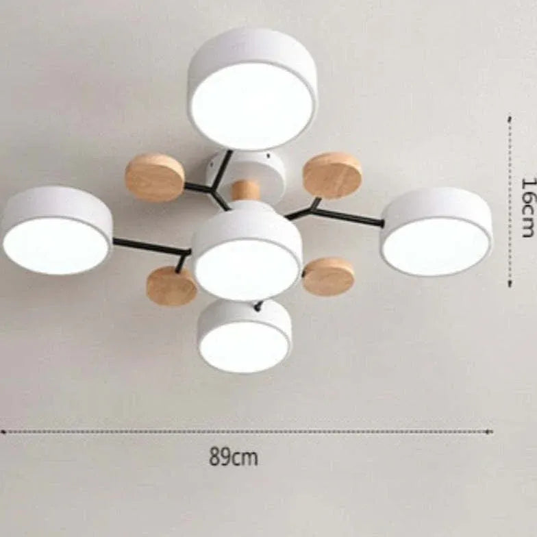 Plafones led empotrados diseño nórdico para sala