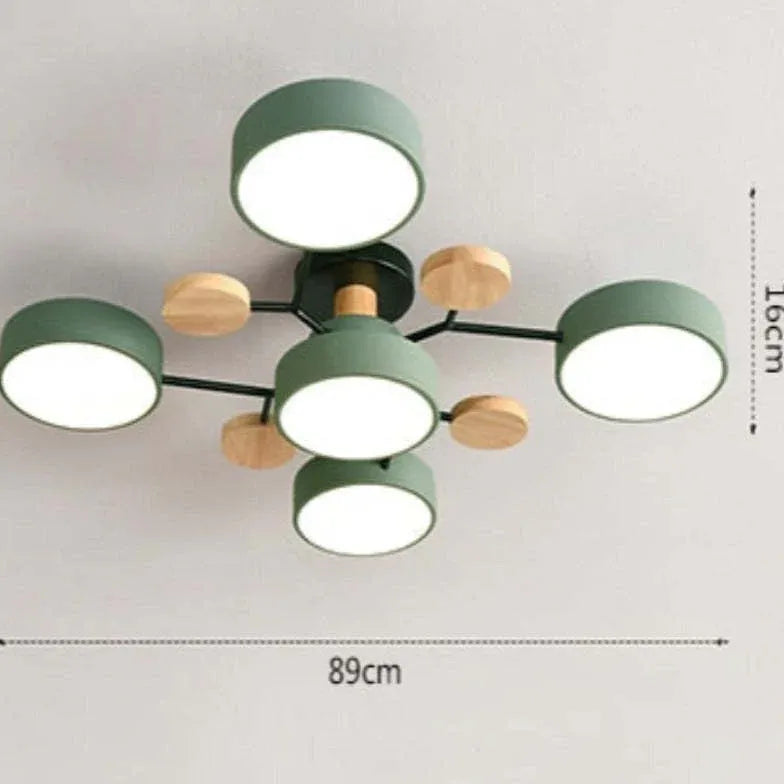 Plafones led empotrados diseño nórdico para sala