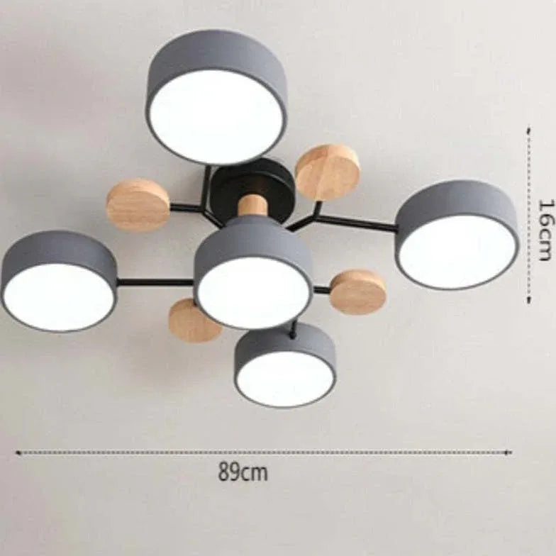 Plafones led empotrados diseño nórdico para sala