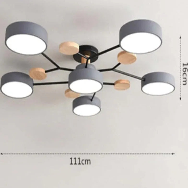 Plafones led empotrados diseño nórdico para sala