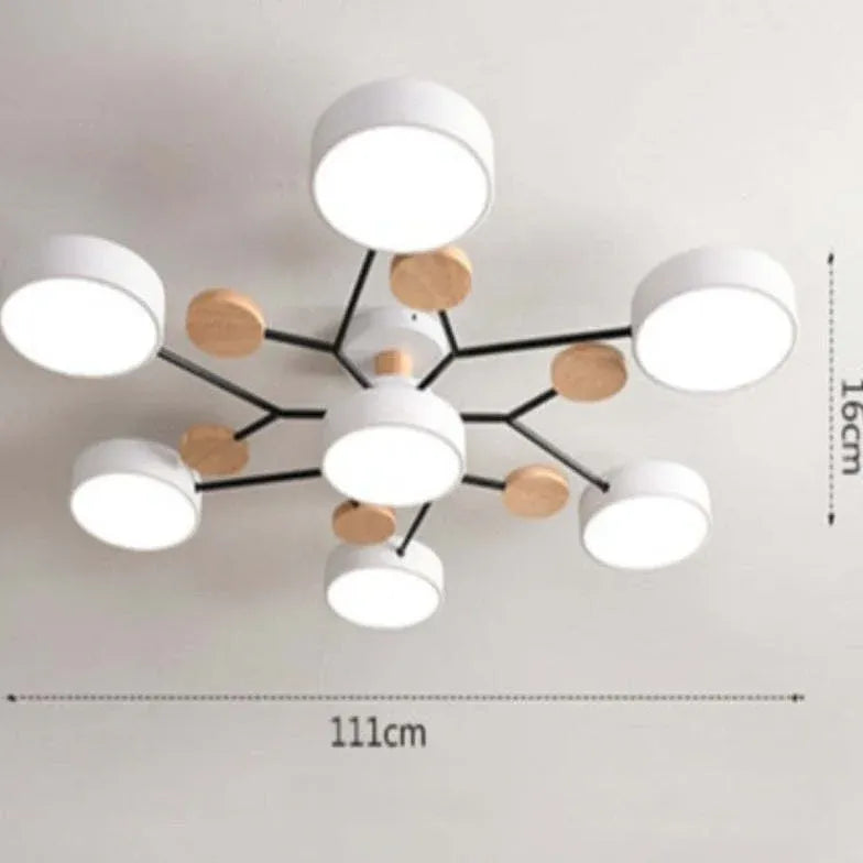 Plafones led empotrados diseño nórdico para sala