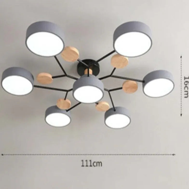 Plafones led empotrados diseño nórdico para sala