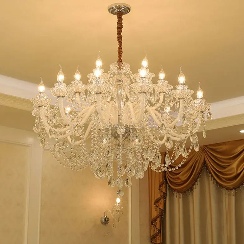 Multi-Layered Stars Crystal Modern Chandelier