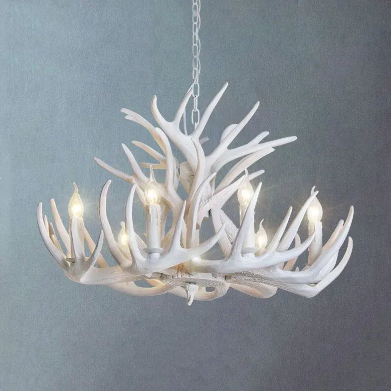 Natural Sculpture White Modern Chandelier