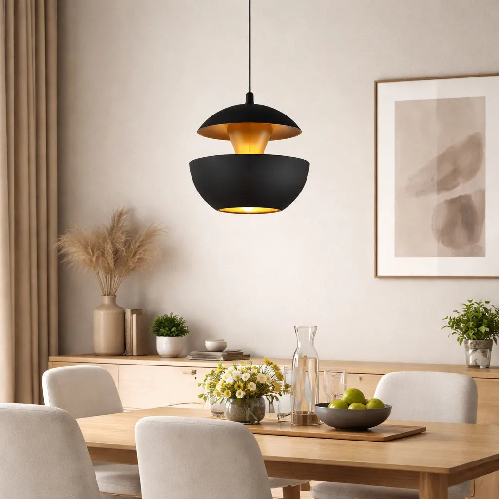 Lámpara Colgante Manzana Moderna Regulable de Metal para Comedor