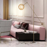 Sphere Long-Arm Minimalist Metal Floor Lamp