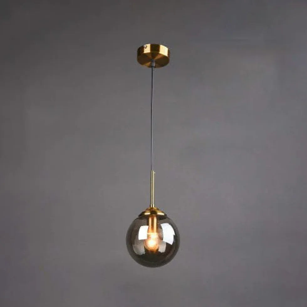 Semi-Transparent Glass Single-Head Minimalist Pendant Light